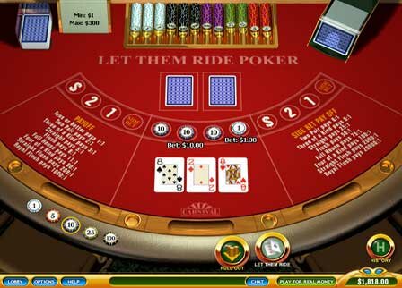 Let Them Ride Poker Casino Game